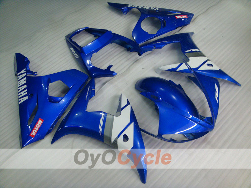 Carenado de inyección para 05 YZF-R6 - Azul - Estilo de fábrica #OYO87905841