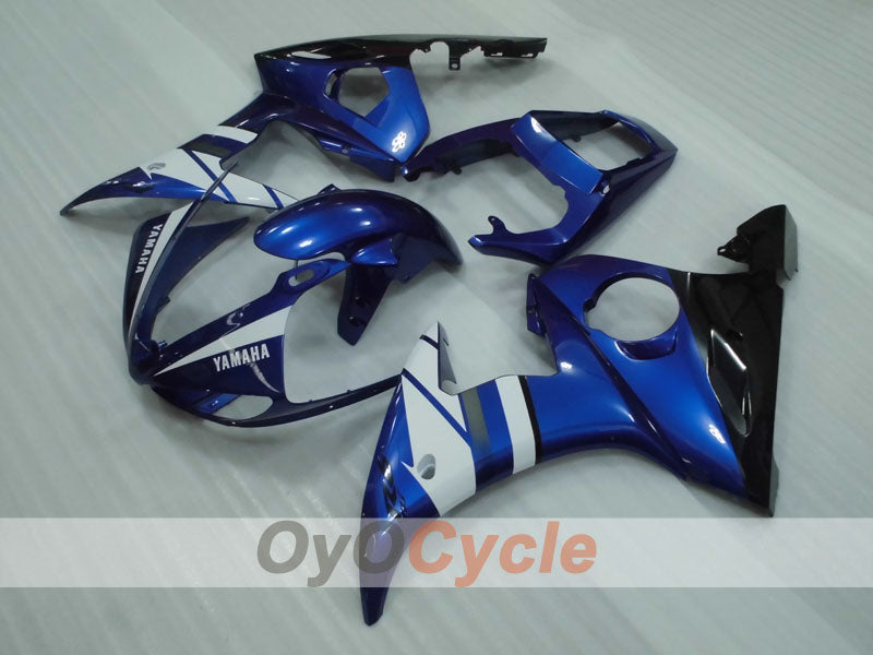 Kit de carenado por inyección para 05 YZF-R6 - Azul, Blanco, Negro - Estilo de fábrica #OYO87905844 Imagen secundaria del producto