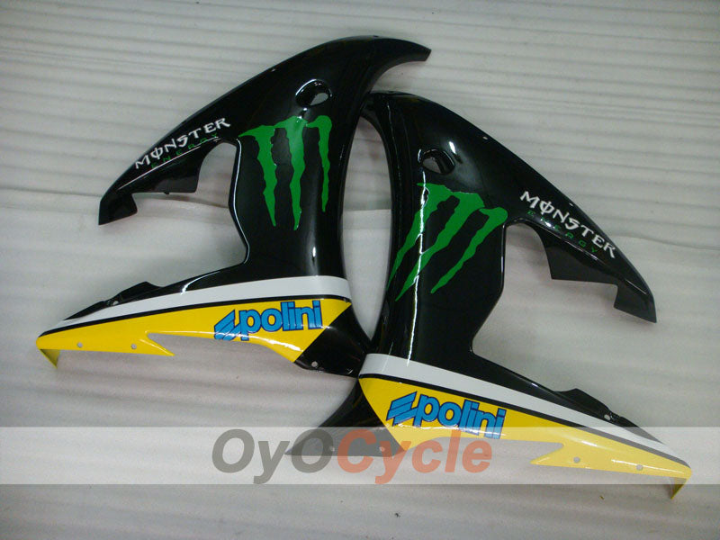 Kit de carenado por inyección para YZF-R6 03-04 - Rojo, Amarillo, Negro - Monster #OYO87905803