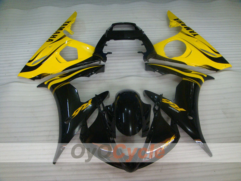 Carenado de inyección para YZF-R6 03-04 - Amarillo, Negro - Estilo de fábrica #OYO87905804 Imagen secundaria del producto