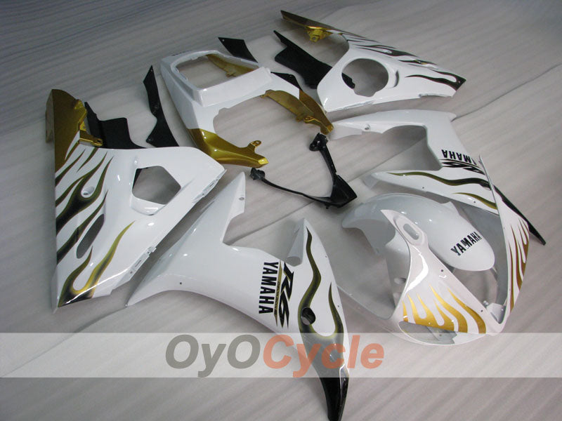 Kit de carenado por inyección para YZF-R6 05 - Blanco, Dorado - Estilo de fábrica, Personalizar #OYO87905849 Imagen principal del producto
