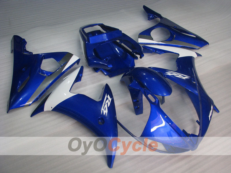 Carenado de inyección para YZF-R6 03-04 - Azul, Blanco - Estilo de fábrica #OYO879055806 Imagen principal del producto