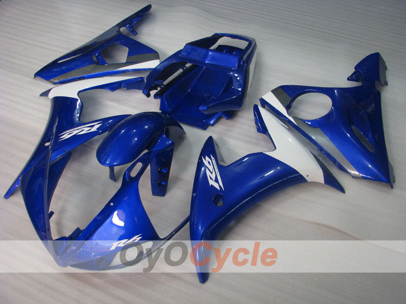 Carenado de inyección para YZF-R6 03-04 - Azul, Blanco - Estilo de fábrica #OYO879055806 Imagen secundaria del producto