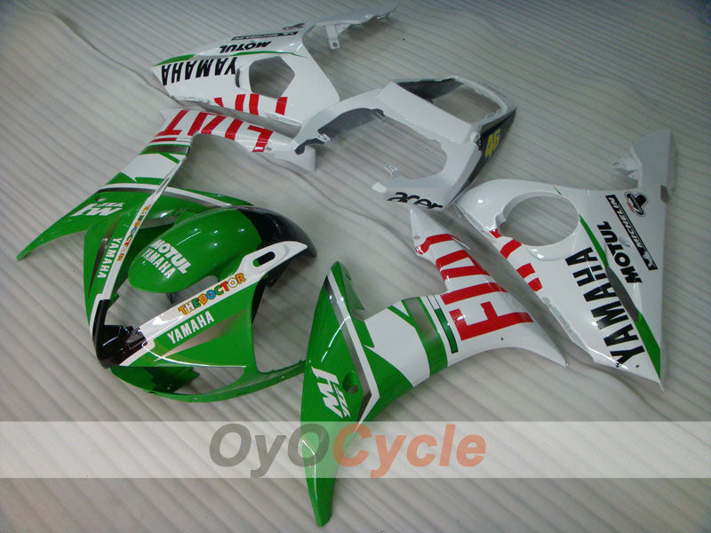 Carenado de inyección para YZF-R6 03-04 - Verde, Blanco - FIAT #OYO87905807 Imagen principal del producto