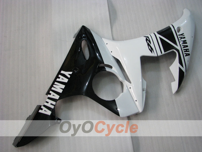 Carenado de inyección para YZF-R6 05 - Blanco, Negro - Estilo de fábrica #OYO87905852