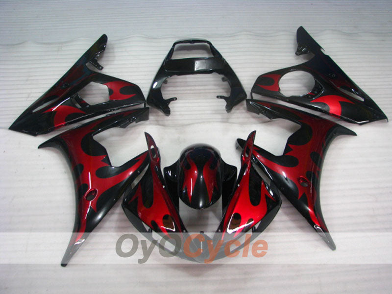 Kit de carenado por inyección para YZF-R6 05 - Rojo, Negro - Estilo original #OYO87905854 Imagen secundaria del producto