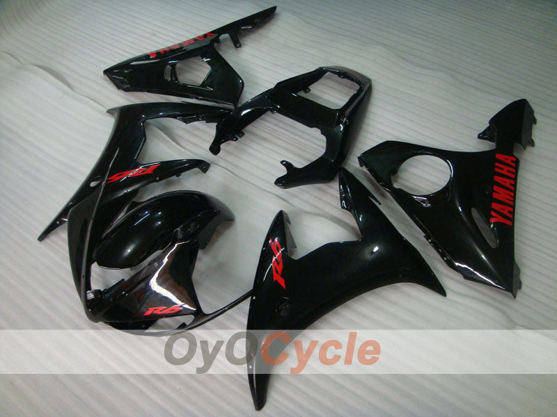 Kit de carenado por inyección para YZF-R6 03-04 - Rojo, Negro - Estilo de fábrica #OYO87905811