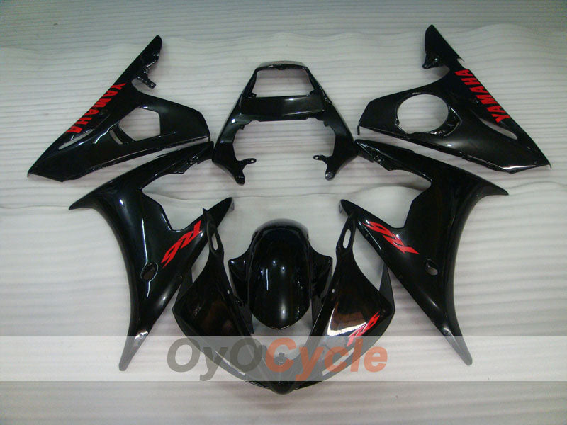 Kit de carenado por inyección para YZF-R6 03-04 - Rojo, Negro - Estilo de fábrica #OYO87905811