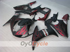 Kit de carenado por inyección para YZF-R6 05 - Rojo, Negro, Mate - Llama #OYO87905856