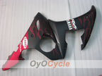 Kit de carenado por inyección para YZF-R6 05 - Rojo, Negro, Mate - Llama #OYO87905856
