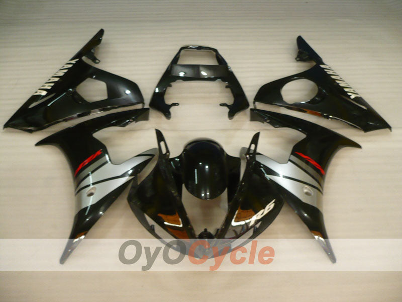 Carenado de inyección para 05 YZF-R6 - Negro, Gris, Mate - Estilo de fábrica #OYO87905857