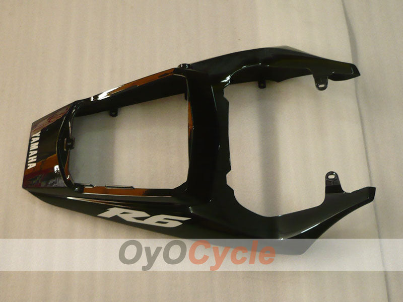 Carenado de inyección para 05 YZF-R6 - Negro, Gris, Mate - Estilo de fábrica #OYO87905857
