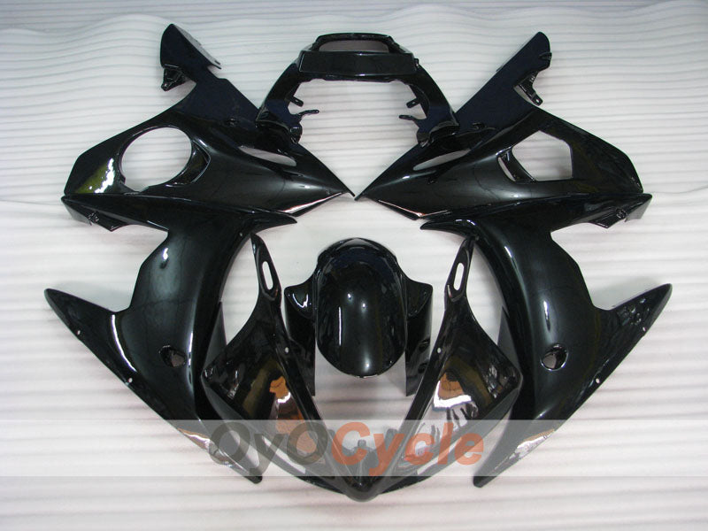 Kit de carenado por inyección para YZF-R6 05 - Negro - Sin adhesivos/calcomanías, estilo de fábrica #OYO87905860