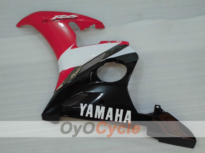 Kit de carenado por inyección para YZF-R6 05 - Rojo, blanco, negro - Estilo de fábrica #OYO87905861