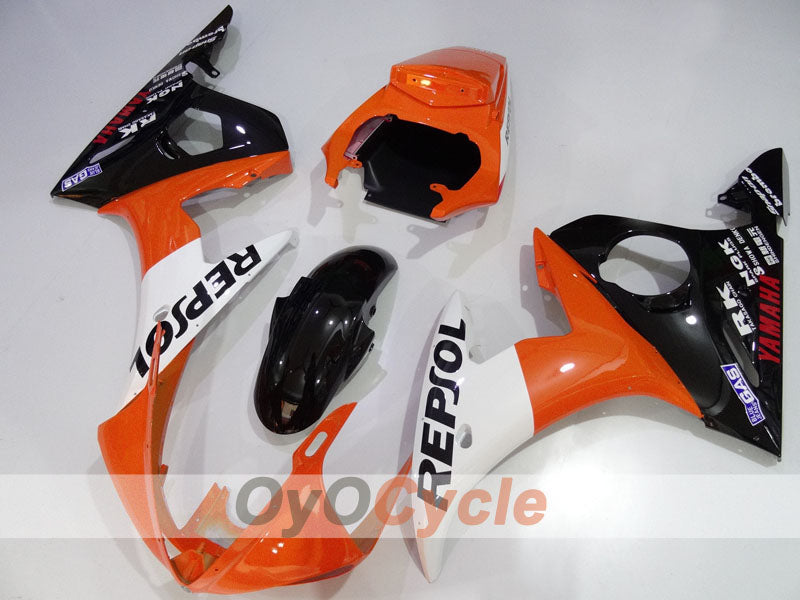 Carenado de inyección para YZF-R6 05 - Naranja, Blanco, Negro - Repsol #OYO87905863 Imagen principal del producto