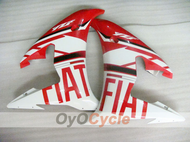 Kit de carenado de inyección para YZF-R6 05 - Rojo, blanco - FIAT, MOTUL #OYO87905868