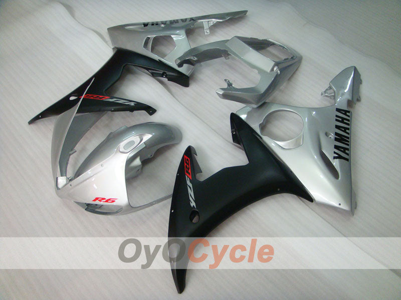 Kit de carenado por inyección para YZF-R6 05 - Negro, Plata, Mate - Estilo de fábrica #OYO87905871 Imagen secundaria del producto