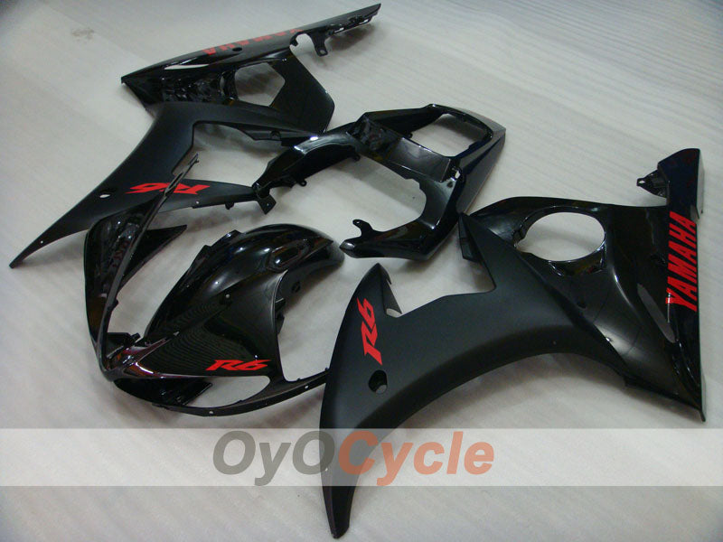 Kit de carenado por inyección para YZF-R6 03-04 - Negro mate - Estilo de fábrica #OYO87905828