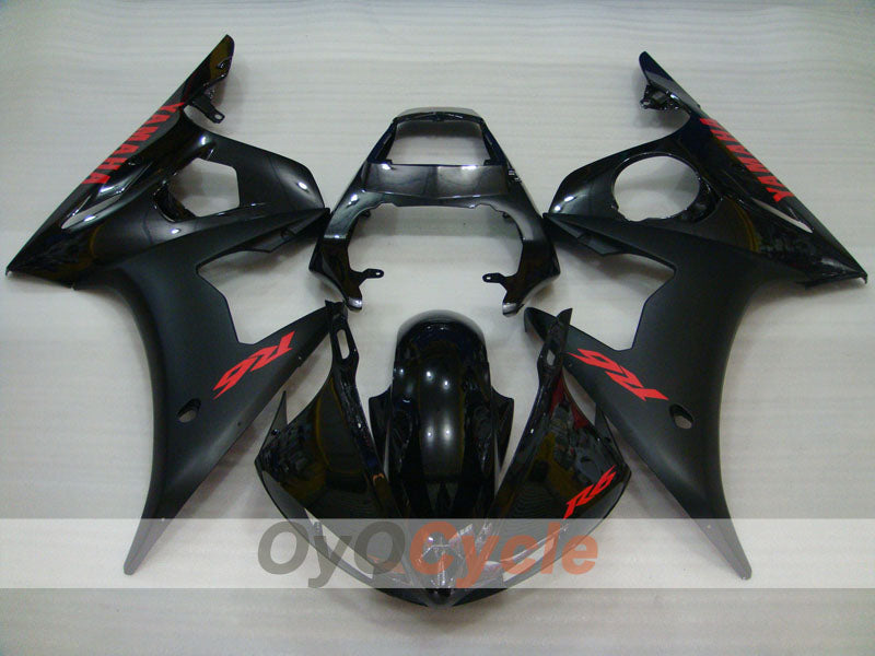 Kit de carenado por inyección para YZF-R6 03-04 - Negro mate - Estilo de fábrica #OYO87905828