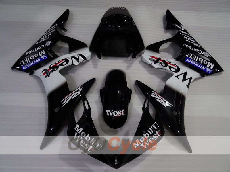 Carenado de inyección para YZF-R6 05 - Blanco, Negro - West #OYO87905876