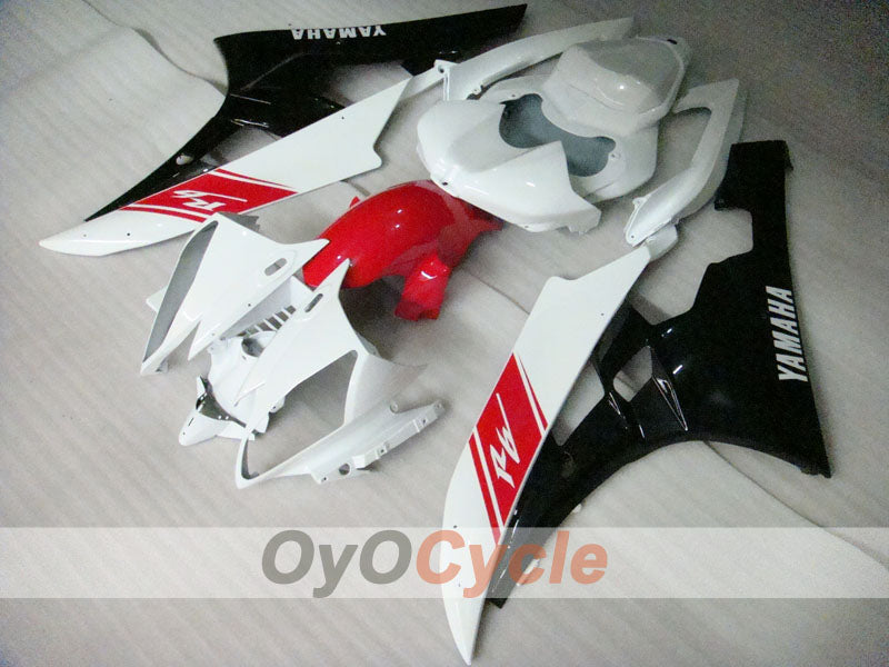 Kit de carenado de inyección para YZF-R6 06-07 - Rojo, Blanco, Negro - Estilo de fábrica #OYO87905877