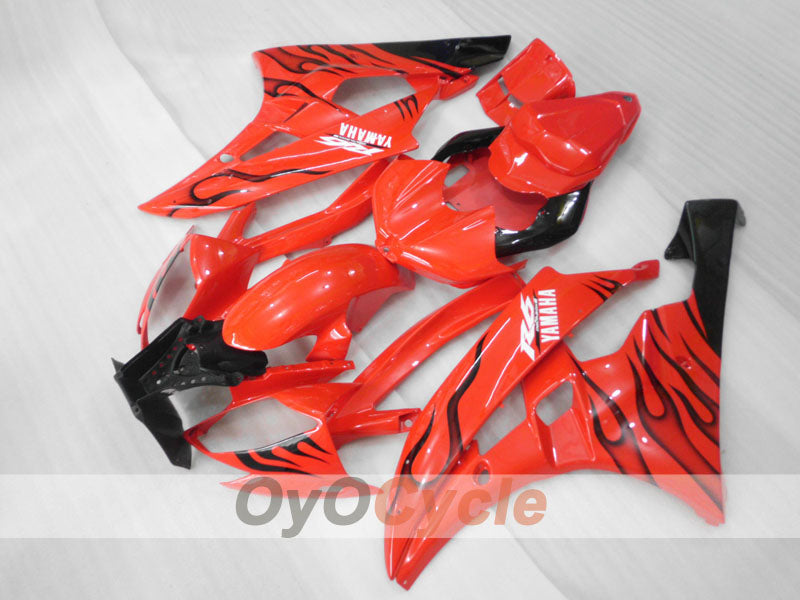 Carenado de inyección para YZF-R6 06-07 - Rojo, Negro - Llama #OYO87905878 Imagen secundaria del producto