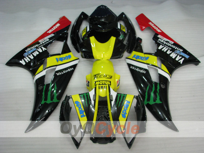 Kit de carenado de inyección para YZF-R6 06-07 - Rojo, Amarillo, Negro - Monster #OYO87905879 Imagen secundaria del producto