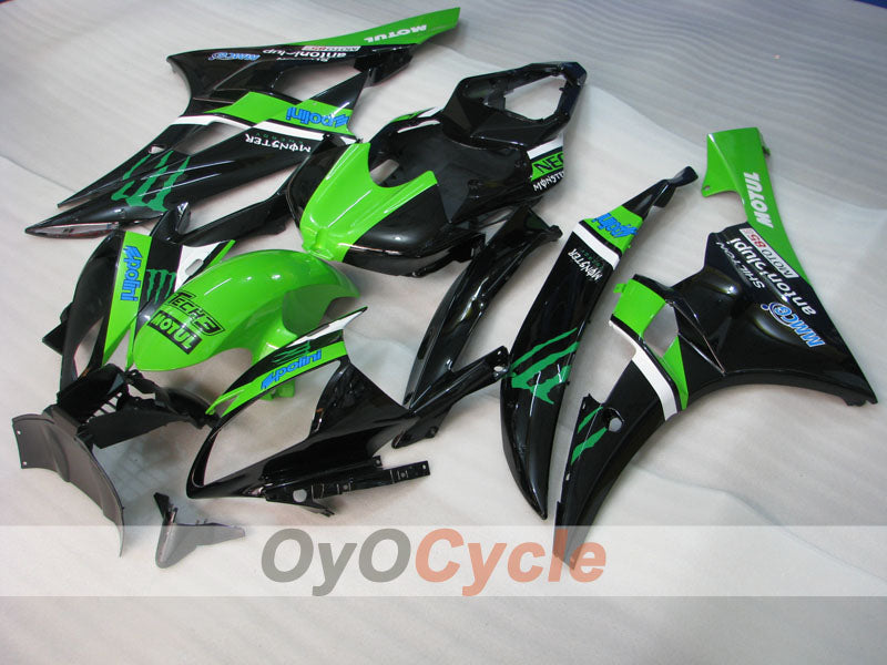 Kit de carenado por inyección para YZF-R6 06-07 - Verde, Negro - Monster #OYO87905881 Imagen secundaria del producto