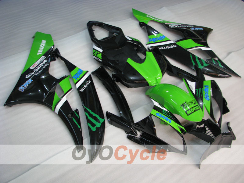 Kit de carenado por inyección para YZF-R6 06-07 - Verde, Negro - Monster #OYO87905881 Imagen principal del producto