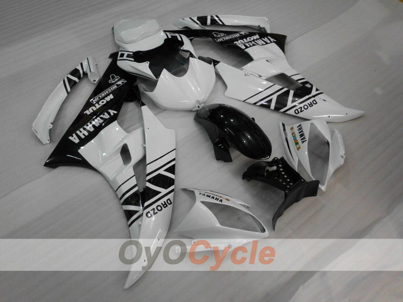 Kit de carenado por inyección para YZF-R6 06-07 - Blanco, Negro - MOTUL #OYO87905883