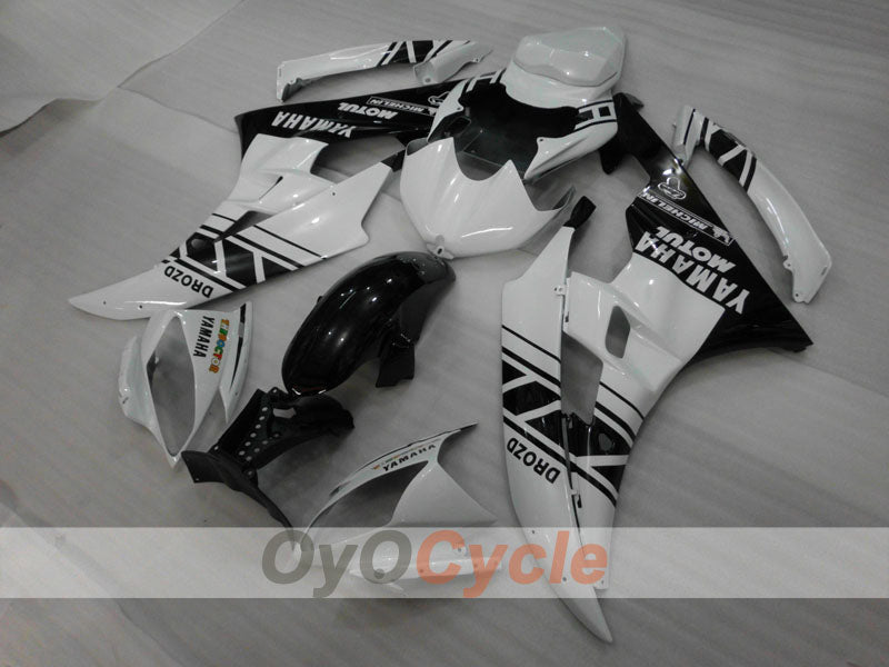 Kit de carenado por inyección para YZF-R6 06-07 - Blanco, Negro - MOTUL #OYO87905883