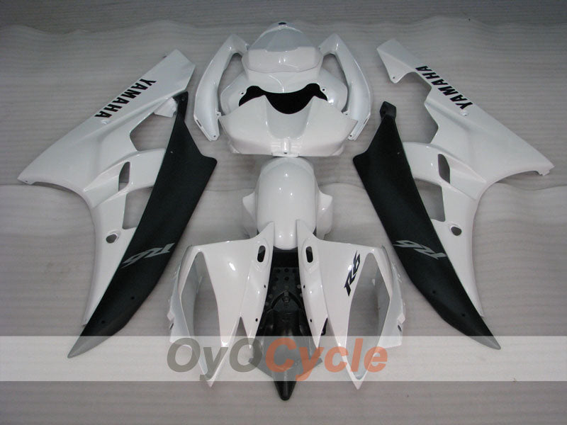 Kit de carenado por inyección para YZF-R6 06-07 - Blanco, Negro - Estilo de fábrica #OYO87905885