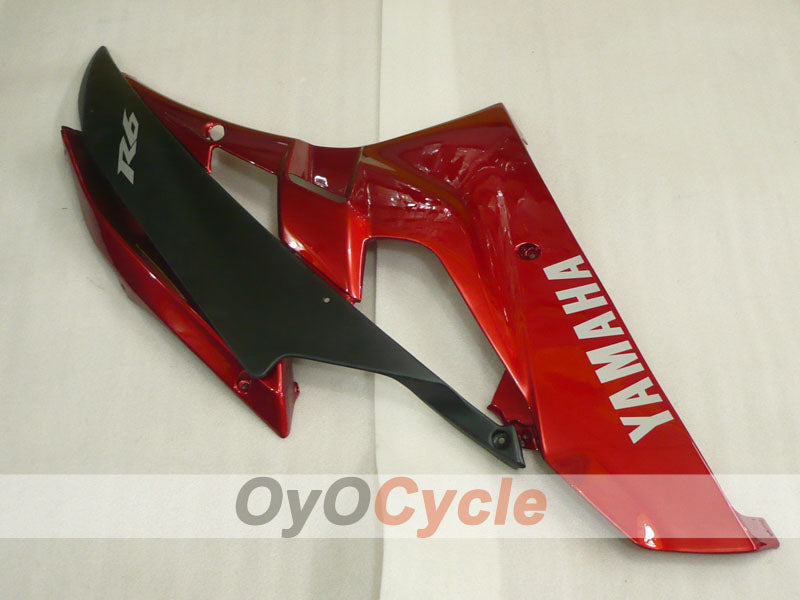 Kit de carenado por inyección para YZF-R6 06-07 - Rojo, Negro - Estilo de fábrica #OYO87905886