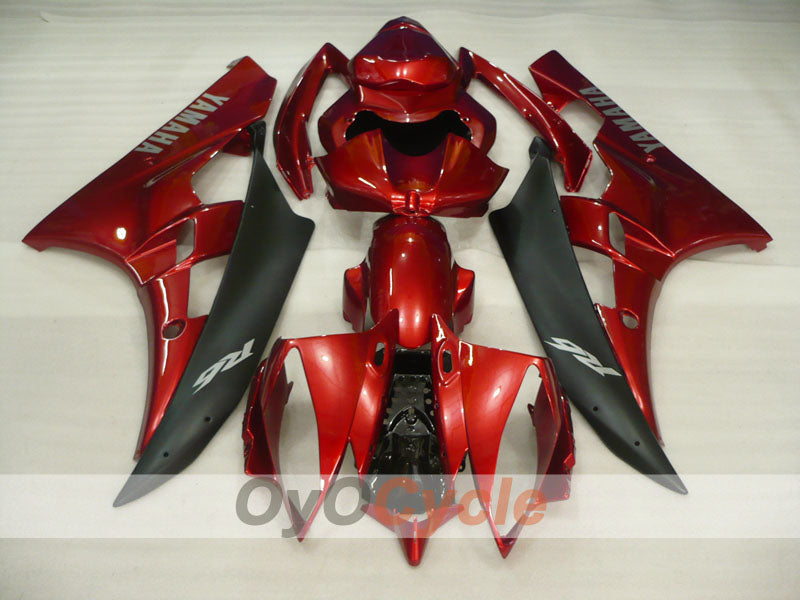 Kit de carenado por inyección para YZF-R6 06-07 - Rojo, Negro - Estilo de fábrica #OYO87905886