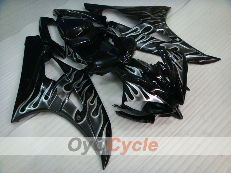 Carenado de inyección para YZF-R6 06-07 - Negro - Llama #OYO87905888