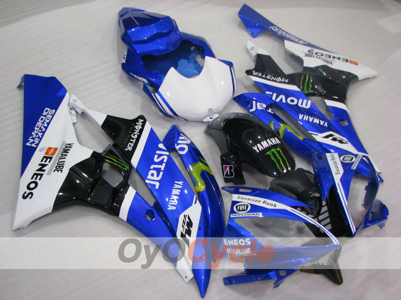 Kit de carenado de inyección para YZF-R6 06-07 - Blanco, Negro - FIAT #OYO87905896