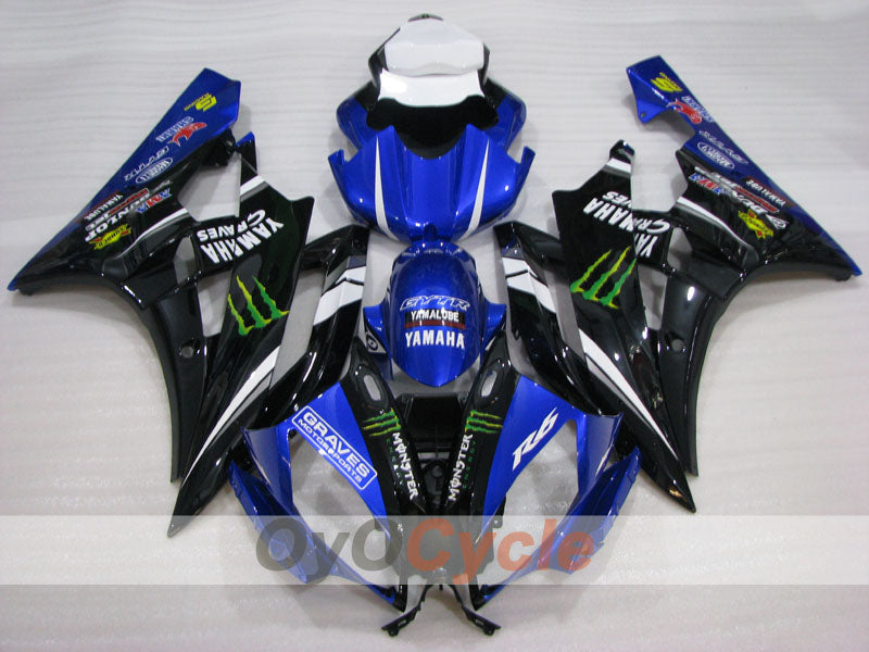 Carenado de inyección para YZF-R6 06-07 - Azul, Negro - Monster #OYO87905898 Imagen secundaria del producto