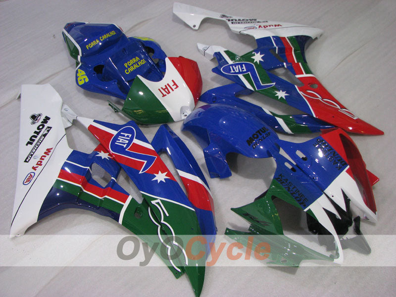Carenado de inyección para YZF-R6 06-07 - Verde militar, rojo, azul - FIAT #OYO87905899