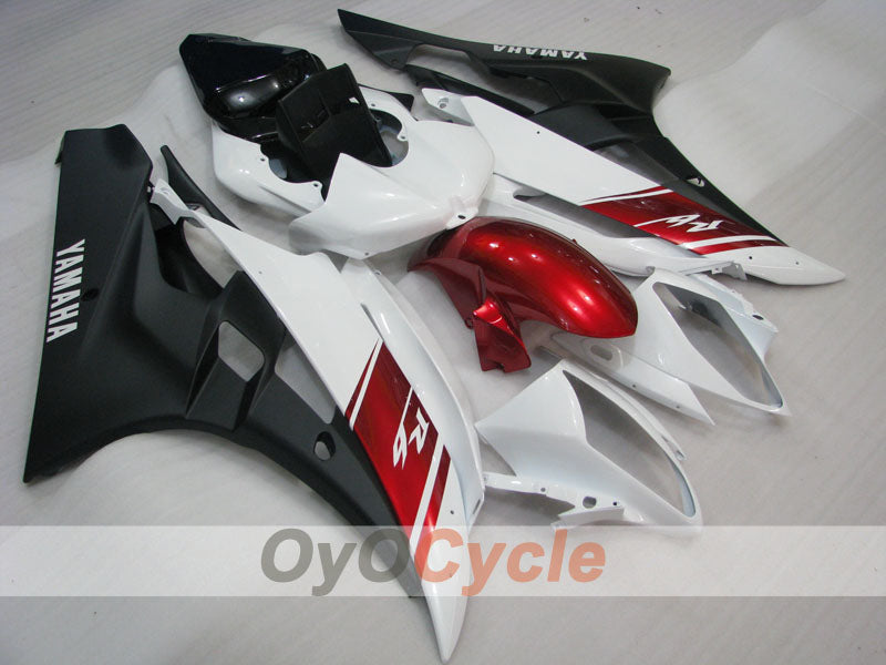 Kit de carenado por inyección para YZF-R6 06-07 - Rojo, Blanco, Negro, Mate - Estilo de fábrica #OYO87905891 Imagen principal del producto