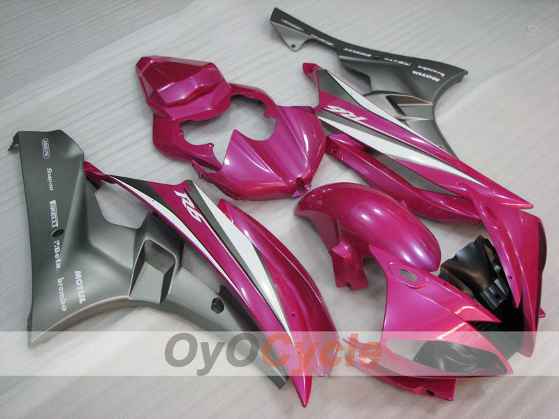 Carenado de inyección para YZF-R6 06-07 - Gris, Rosa - MOTUL #OYO87905901 Imagen secundaria del producto