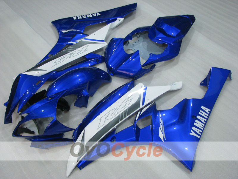 Kit de carenado por inyección para YZF-R6 06-07 - Azul, blanco - Estilo de fábrica #OYO87905903