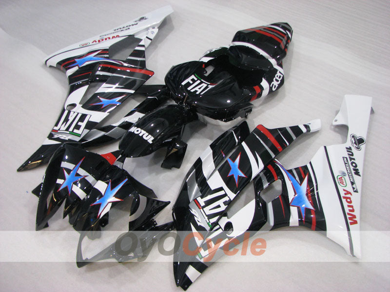 Kit de carenado por inyección para YZF-R6 06-07 - Blanco, Negro - Monster #OYO87905906
