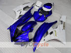 Kit de carenado por inyección para YZF-R6 06-07 - Azul, Blanco - Estilo de fábrica #OYO87905909