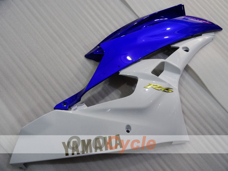 Kit de carenado por inyección para YZF-R6 06-07 - Azul, Blanco - Estilo de fábrica #OYO87905909