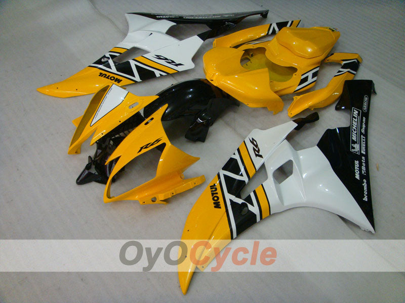 Kit de carenado por inyección para YZF-R6 06-07 - Amarillo, Negro - MOTUL #OYO87905921
