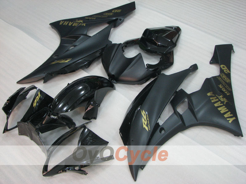 Kit de carenado de inyección para YZF-R6 06-07 - Negro, Mate - Estilo de fábrica #OYO87905922