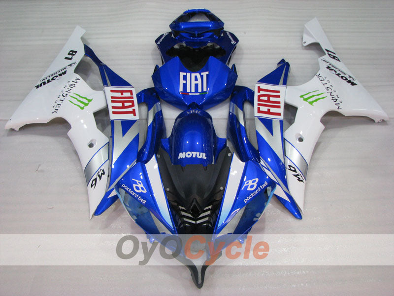 Carenado por inyección para YZF-R6 08-16 - Azul, Blanco - Monster #OYO87905926 Imagen secundaria del producto