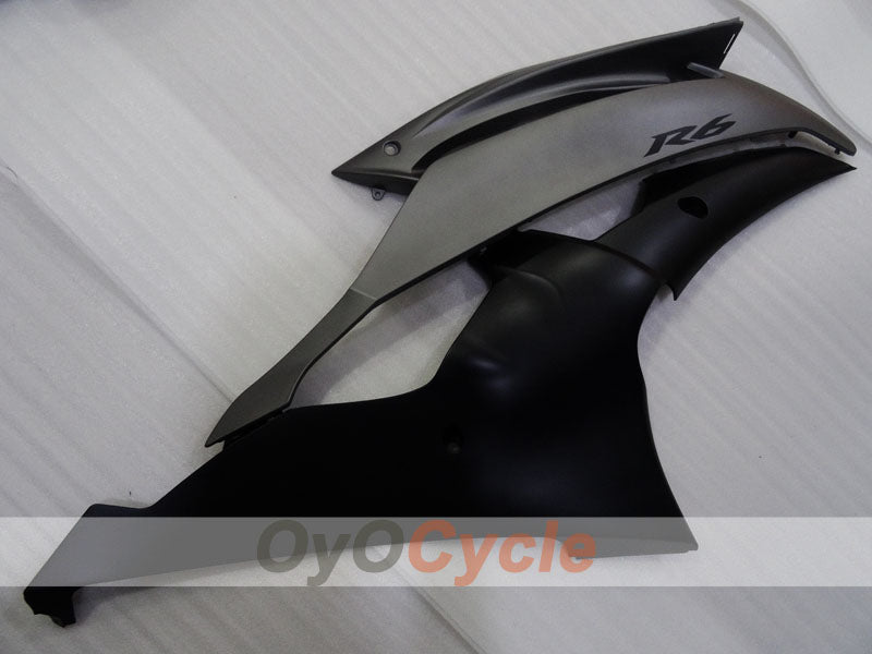 Kit de carenado por inyección para YZF-R6 08-16 - Negro, Gris, Mate - Estilo de fábrica #OYO87905927