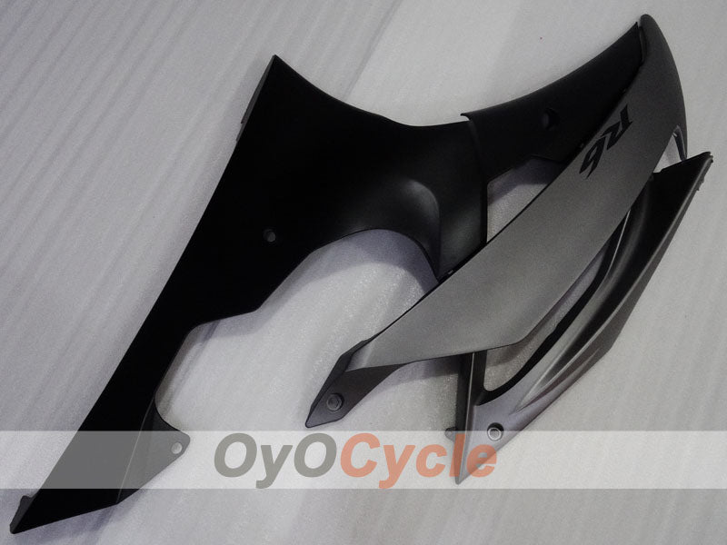 Kit de carenado por inyección para YZF-R6 08-16 - Negro, Gris, Mate - Estilo de fábrica #OYO87905927