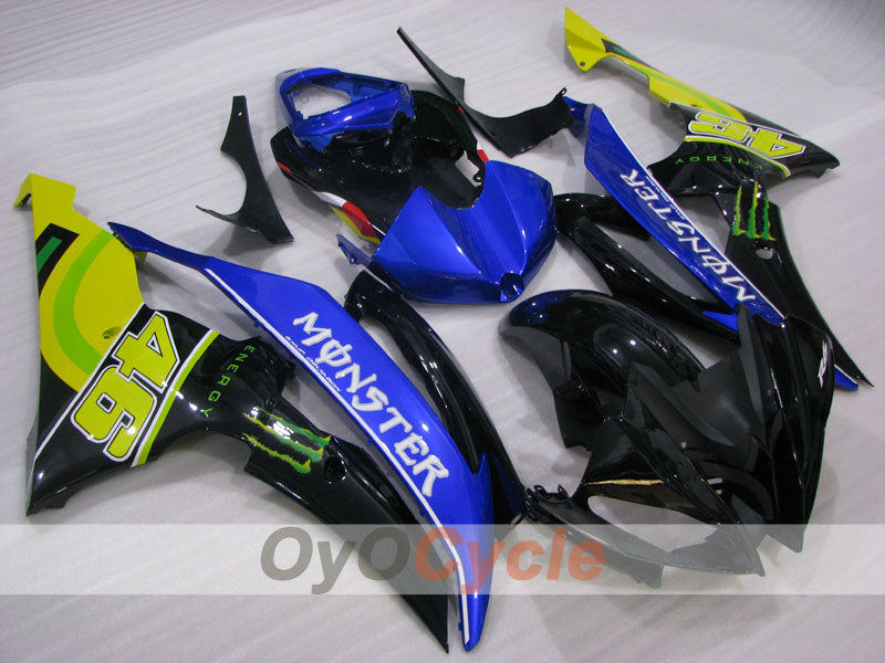 Kit de carenado por inyección para YZF-R6 08-16 - Azul, Negro - Monster #OYO87905933 Imagen principal del producto